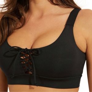 Guess Jet Black Sports Bra - Never Worn